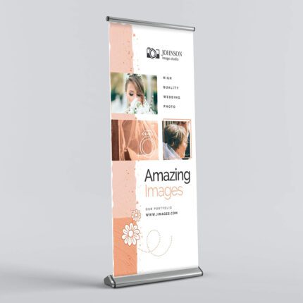 retractable banner deluxe single sided