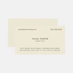 天然黄卡纸名片