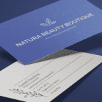 冰白珠光纸名片 - 图片 2