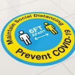 圆形地板广告贴 - 图片 2