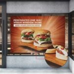 单孔透视玻璃贴